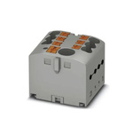 Phoenix Contact Distribution Block, 7 Way, 0.14 → 4mm², 24 A, 41 A, 500 V, Grey