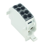 Weidmuller Distribution Block, 2 Way, 16 mm², 25 mm², 152A, 1 kV ac/dc, 600 V, Black
