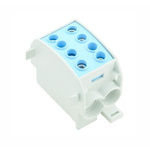 Weidmuller Distribution Block, 2 Way, 50 mm², 70 mm², 300A, 1 kV ac/dc, 600 V, Blue