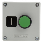 Siemens Push Button Control Station - NO, Plastic, Green, I, IP66, IP67, IP69, IP69K
