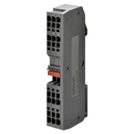 Omron XW6T Series Red DIN Rail Terminal Block, 0.08 → 1.5mm², Screw Termination