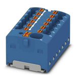 Phoenix Contact Distribution Block, 13 Way, 2.5mm², 17.5A, 450 V, Blue