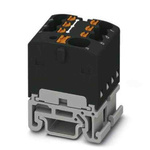 Phoenix Contact Distribution Block, 7 Way, 2.5mm², 17.5A, 500 V, Black