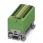 Phoenix Contact Distribution Block, 19 Way, 2.5mm², 17.5A, 500 V, Green