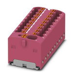 Phoenix Contact Distribution Block, 19 Way, 2.5mm², 17.5A, 450 V, Pink
