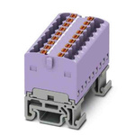 Phoenix Contact Distribution Block, 18 Way, 2.5mm², 17.5A, 500 V, Violet