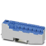 Phoenix Contact Distribution Block, 15 Way, 2.5mm², 25A, 1 kV, Blue