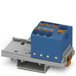 Phoenix Contact Distribution Block, 7 Way, 0.2 → 6mm², 32A, 450 V, Blue