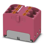 Phoenix Contact Distribution Block, 6 Way, 6mm², 32A, 450 V, Pink
