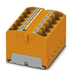 Phoenix Contact Distribution Block, 12 Way, 6mm², 32A, 450 V, Orange