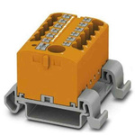 Phoenix Contact Distribution Block, 13 Way, 4mm², 24A, 690 V, Orange