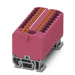 Phoenix Contact Distribution Block, 19 Way, 4mm², 24A, 690 V, Pink