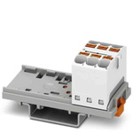 Phoenix Contact Distribution Block, 6 Way, 0.2 → 6mm², 32A, 800 V, White