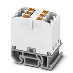 Phoenix Contact Distribution Block, 6 Way, 4mm², 24A, 690 V, White