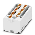 Phoenix Contact Distribution Block, 19 Way, 0.14 → 4mm², 24A, 450 V, White