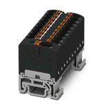 Phoenix Contact Distribution Block, 19 Way, 2.5mm², 17.5A, 500 V, Black