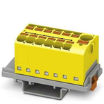 Phoenix Contact Distribution Block, 13 Way, 0.2 → 6mm², 32A, 800 V, Yellow