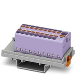 Phoenix Contact Distribution Block, 19 Way, 2.5mm², 17.5A, 500 V, Violet
