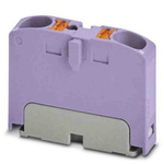 Phoenix Contact Distribution Block, 2 Way, 6mm², 32A, 450 V, Violet