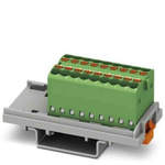 Phoenix Contact Distribution Block, 18 Way, 2.5mm², 17.5A, 500 V, Green