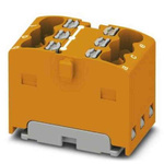 Phoenix Contact Distribution Block, 6 Way, 2.5mm², 17.5A, 450 V, Orange