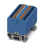 Phoenix Contact Distribution Block, 18 Way, 4mm², 24A, 690 V, Blue