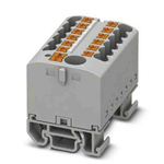 Phoenix Contact Distribution Block, 13 Way, 4mm², 24A, 690 V, Grey