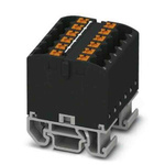 Phoenix Contact Distribution Block, 12 Way, 4mm², 24A, 690 V, Black