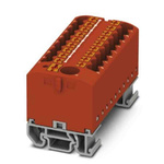 Phoenix Contact Distribution Block, 19 Way, 4mm², 24A, 690 V, Red