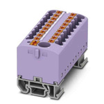 Phoenix Contact Distribution Block, 19 Way, 4mm², 24A, 690 V, Violet