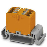 Phoenix Contact Distribution Block, 6 Way, 4mm², 24A, 690 V, Orange