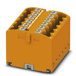 Phoenix Contact Distribution Block, 12 Way, 4mm², 24A, 450 V, Orange
