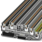Phoenix Contact Grey DIN Rail Terminal Block, 0.14 → 4mm², Push In Termination
