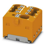 Phoenix Contact Distribution Block, 7 Way, 2.5mm², 17.5A, 450 V, Orange