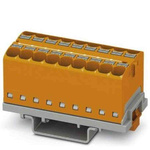 Phoenix Contact Distribution Block, 18 Way, 0.2 → 6mm², 32A, 800 V, Orange