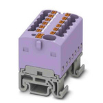 Phoenix Contact Distribution Block, 13 Way, 2.5mm², 17.5A, 500 V, Violet
