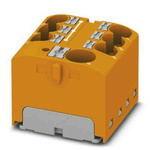Phoenix Contact Distribution Block, 7 Way, 6mm², 32A, 450 V, Orange