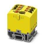 Phoenix Contact Distribution Block, 7 Way, 4mm², 24A, 690 V, Yellow