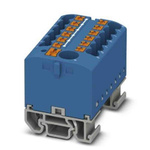 Phoenix Contact Distribution Block, 13 Way, 4mm², 24A, 690 V, Blue