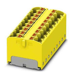 Phoenix Contact Distribution Block, 18 Way, 6mm², 32A, 450 V, Yellow