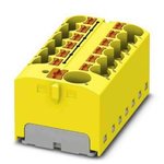 Phoenix Contact Distribution Block, 13 Way, 6mm², 32A, 450 V, Yellow