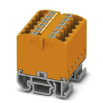 Phoenix Contact Distribution Block, 12 Way, 4mm², 24A, 690 V, Orange