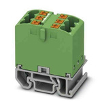 Phoenix Contact Distribution Block, 6 Way, 4mm², 24A, 690 V, Green