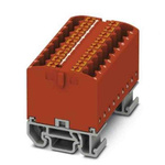 Phoenix Contact Distribution Block, 18 Way, 4mm², 24A, 690 V, Red