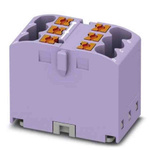 Phoenix Contact Distribution Block, 6 Way, 4mm², 24A, 450 V, Violet