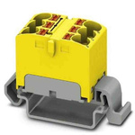Phoenix Contact Distribution Block, 6 Way, 0.2 → 6mm², 32A, 800 V, Yellow