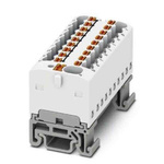 Phoenix Contact Distribution Block, 19 Way, 2.5mm², 17.5A, 500 V, White