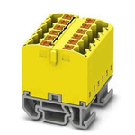 Phoenix Contact Distribution Block, 12 Way, 4mm², 24A, 690 V, Yellow