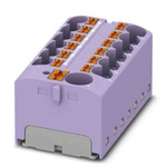 Phoenix Contact Distribution Block, 13 Way, 6mm², 32A, 450 V, Violet