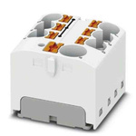Phoenix Contact Distribution Block, 7 Way, 6mm², 32A, 450 V, White